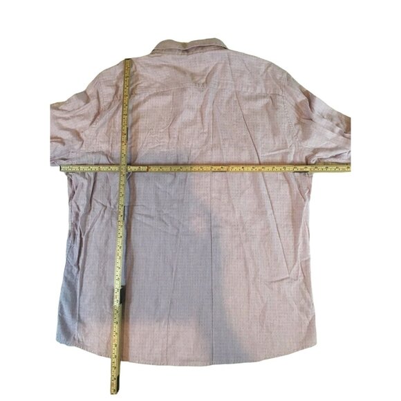 Marc Anthony Cotton Slim Fit Shirt‎ Button Front Long Sleeve Pink Mens 2XL - Picture 2 of 10